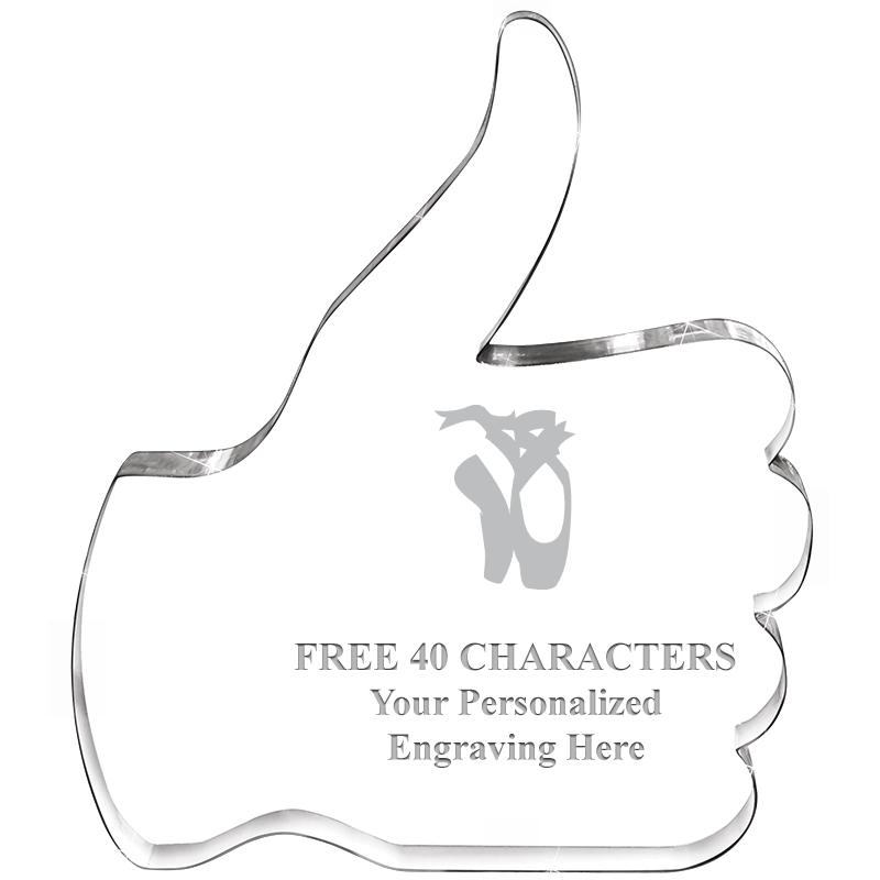 6" THUMBS UP ACRYLIC