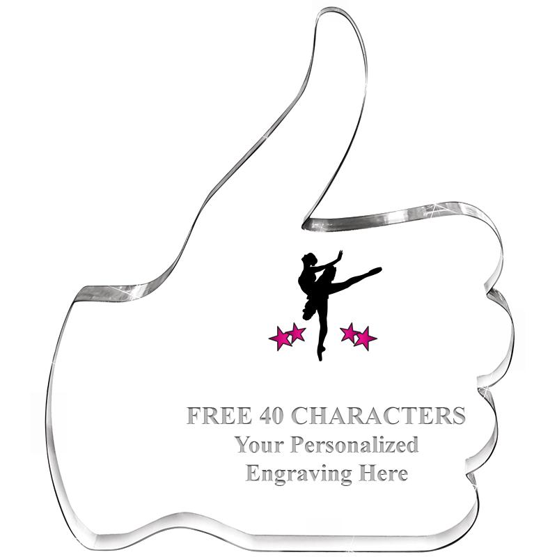 6" THUMBS UP ACRYLIC