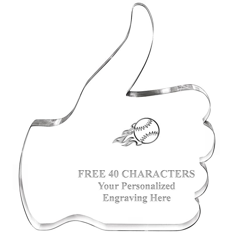 6" THUMBS UP ACRYLIC