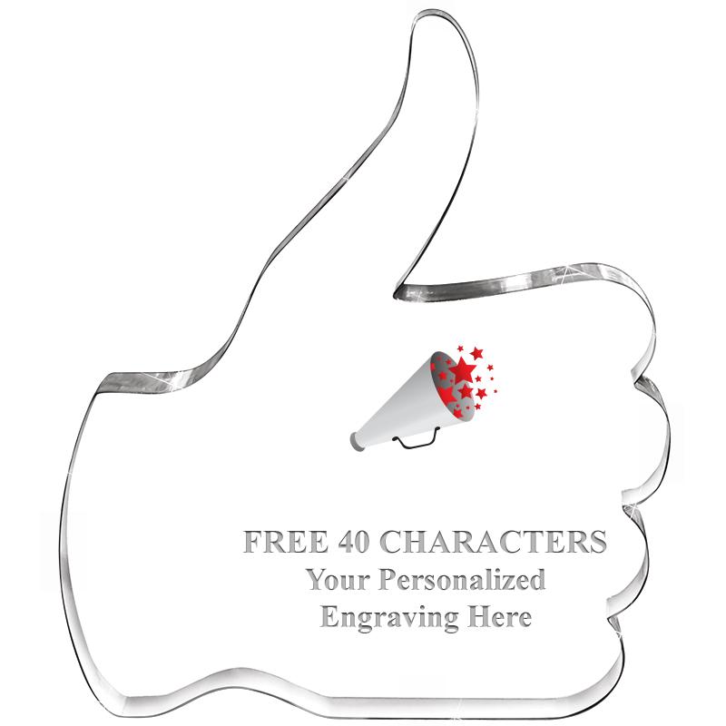 6" THUMBS UP ACRYLIC