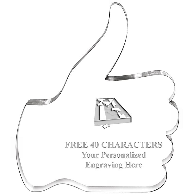 6" THUMBS UP ACRYLIC