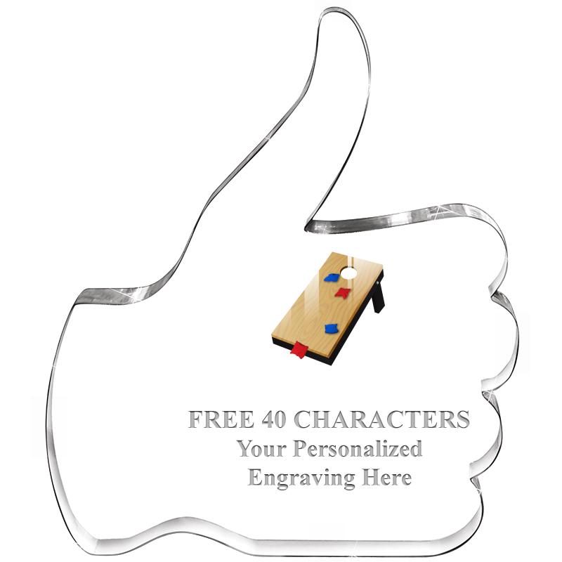 6" THUMBS UP ACRYLIC