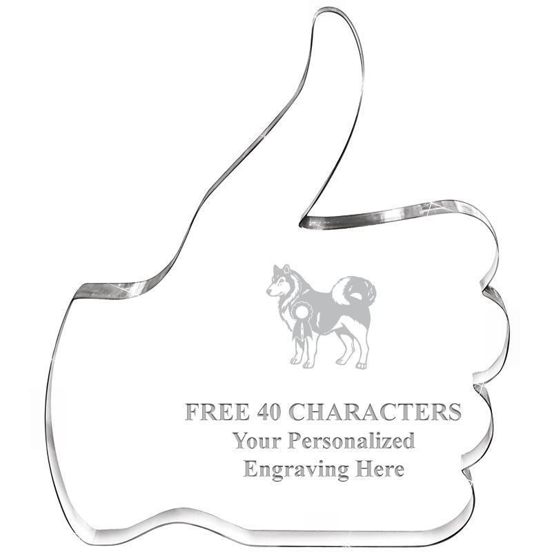 6" THUMBS UP ACRYLIC