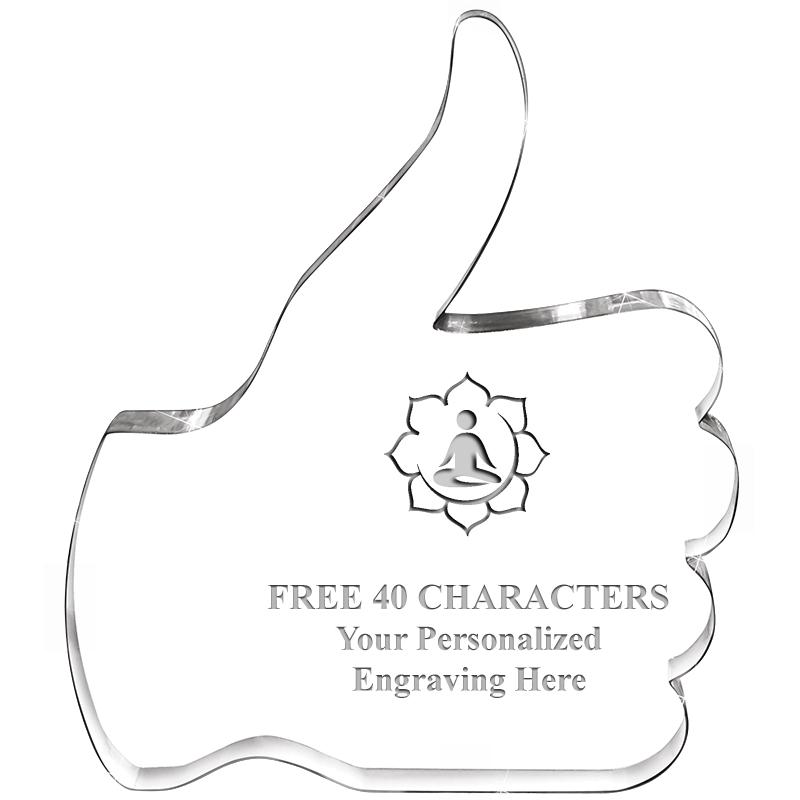 6" THUMBS UP ACRYLIC