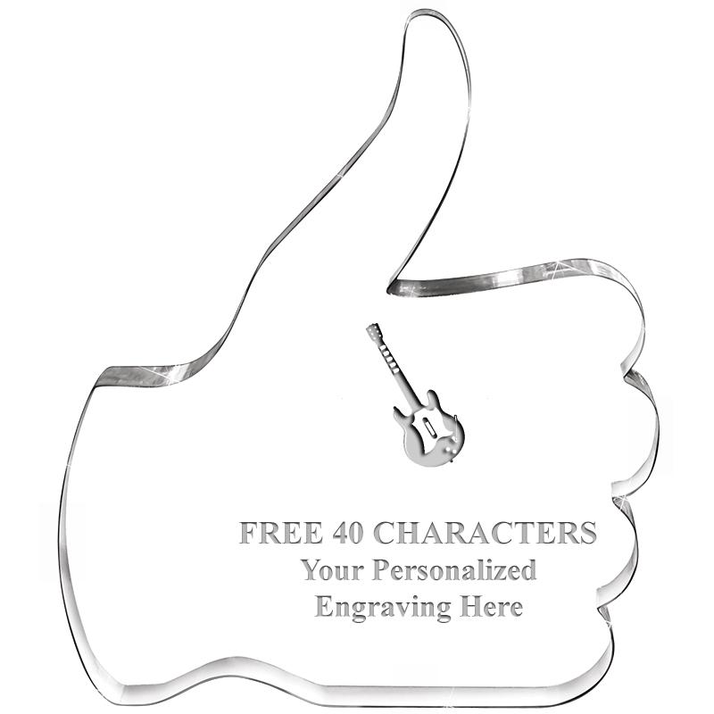 6" THUMBS UP ACRYLIC