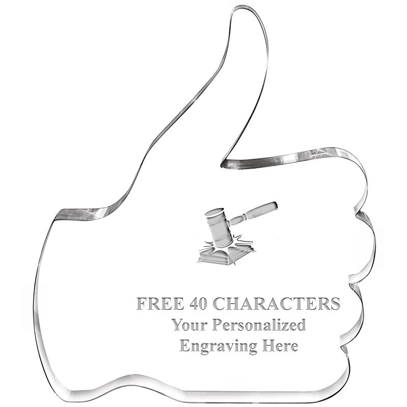 6" THUMBS UP ACRYLIC