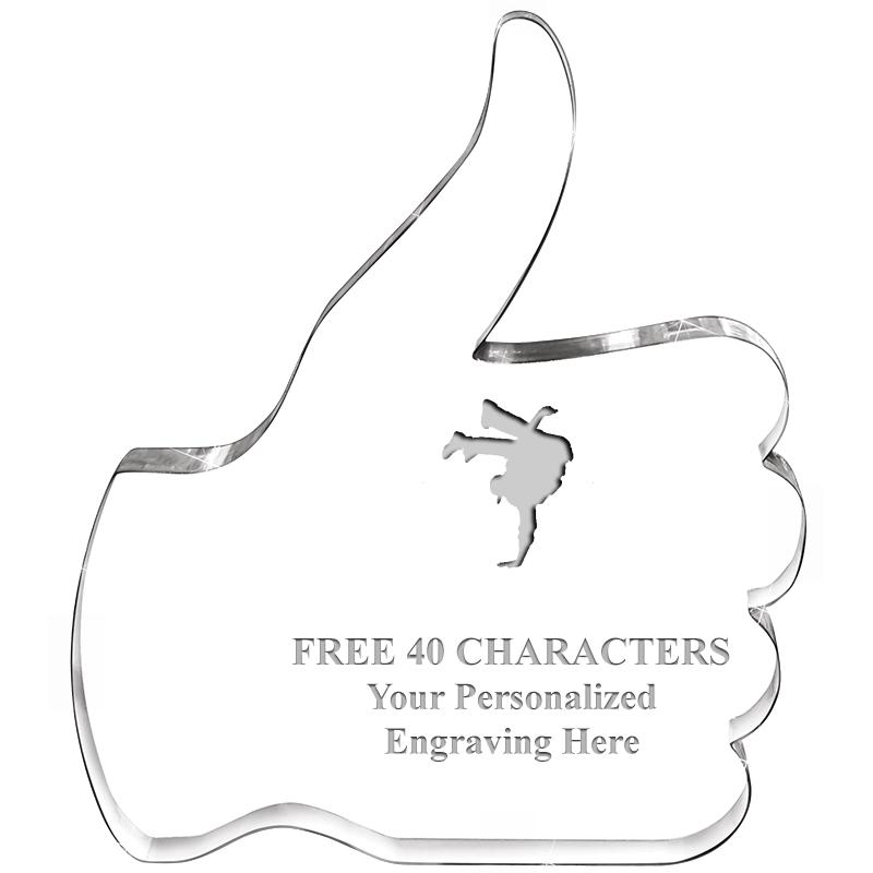 6" THUMBS UP ACRYLIC