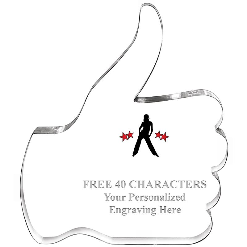 6" THUMBS UP ACRYLIC