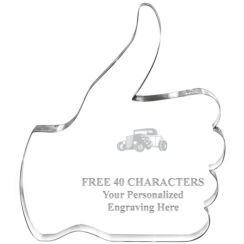 6" THUMBS UP ACRYLIC