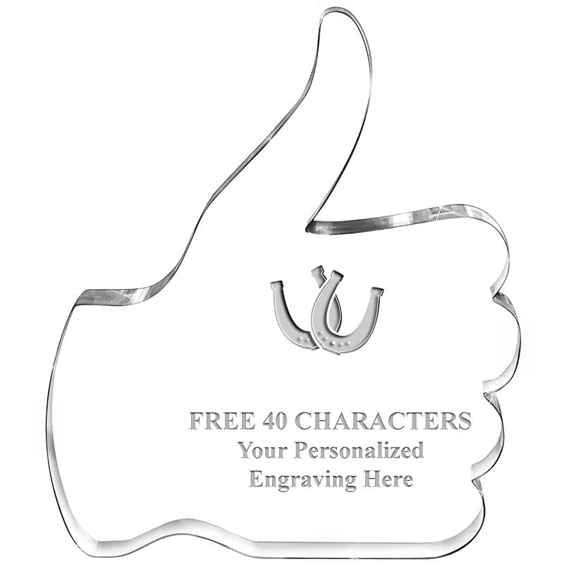 6" THUMBS UP ACRYLIC