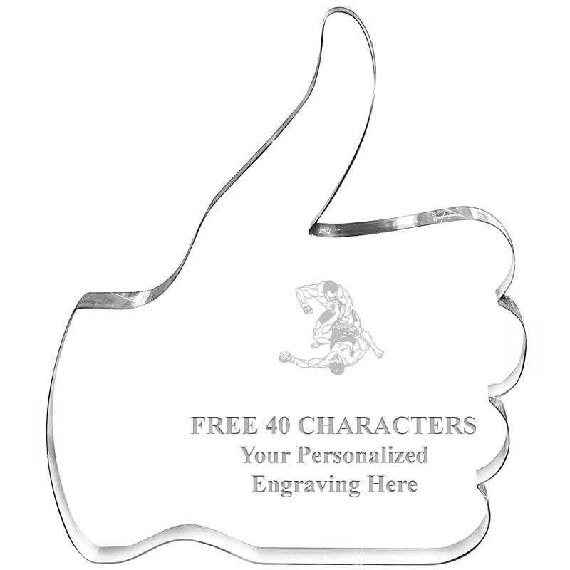 6" THUMBS UP ACRYLIC