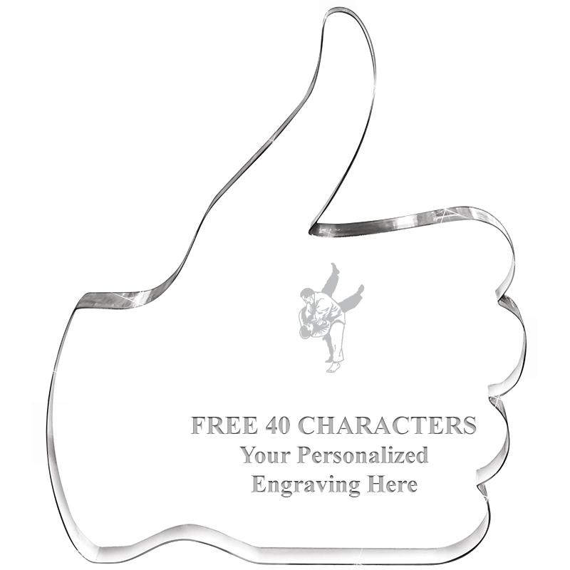 6" THUMBS UP ACRYLIC