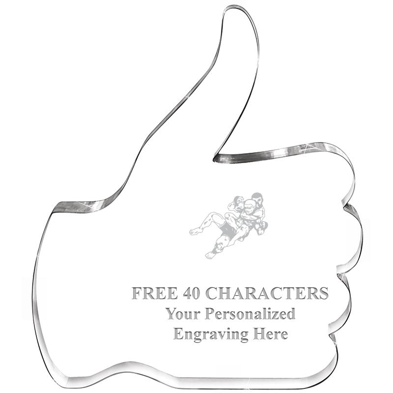 6" THUMBS UP ACRYLIC