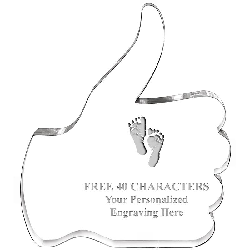 6" THUMBS UP ACRYLIC