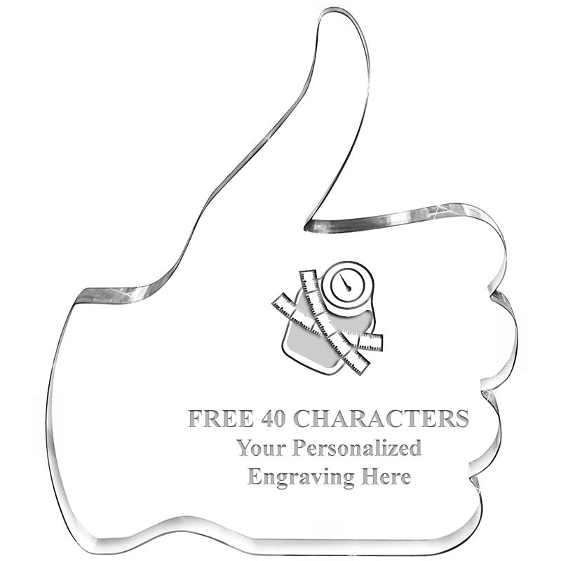 6" THUMBS UP ACRYLIC