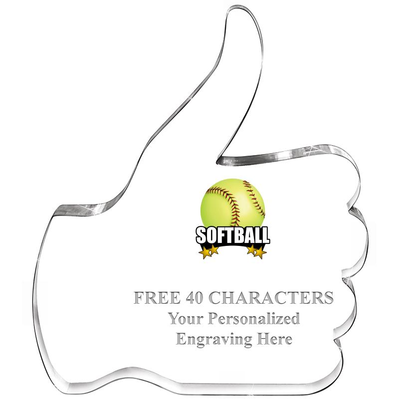 6" THUMBS UP ACRYLIC