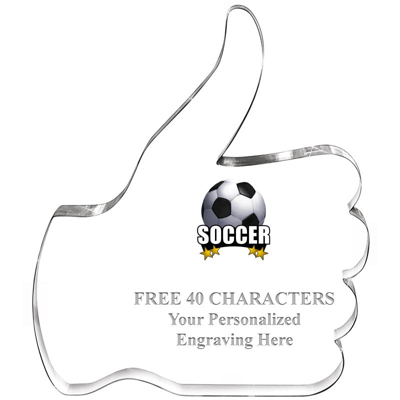 6" THUMBS UP ACRYLIC