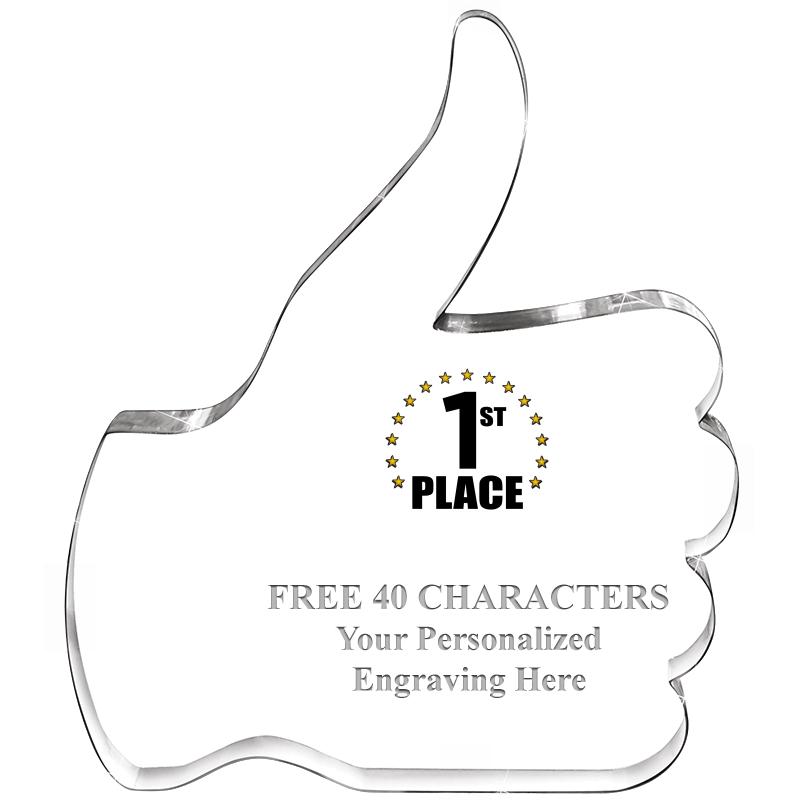 6" THUMBS UP ACRYLIC