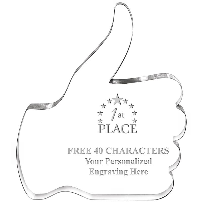 6" THUMBS UP ACRYLIC