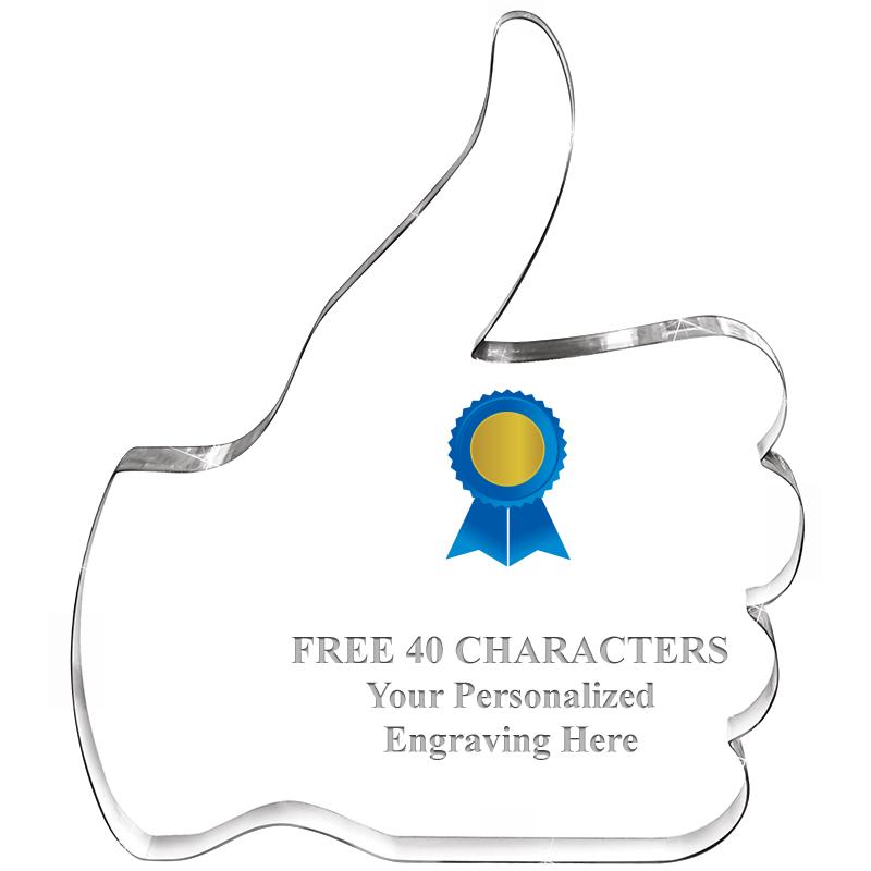 6" THUMBS UP ACRYLIC