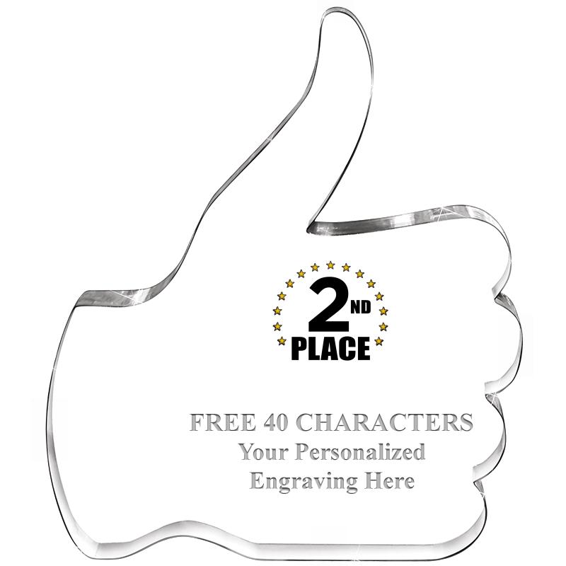 6" THUMBS UP ACRYLIC