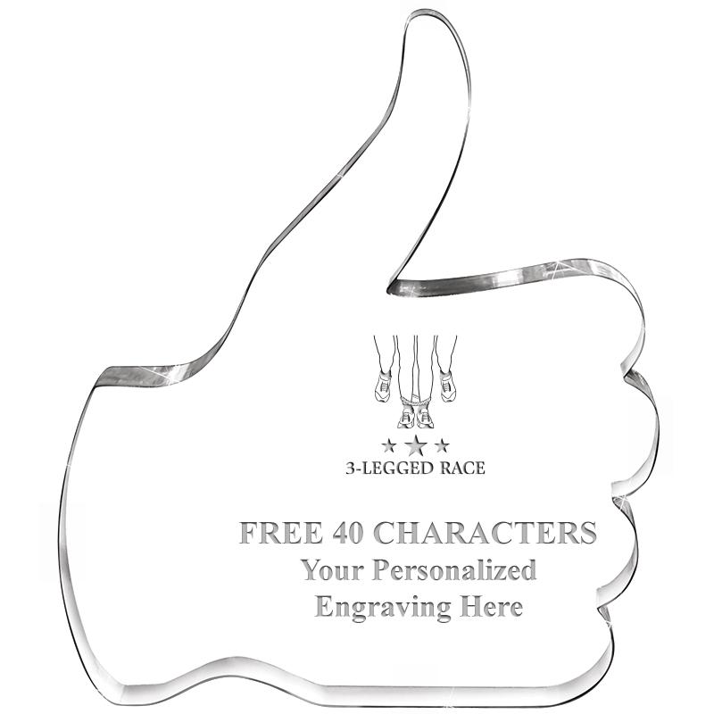 6" THUMBS UP ACRYLIC