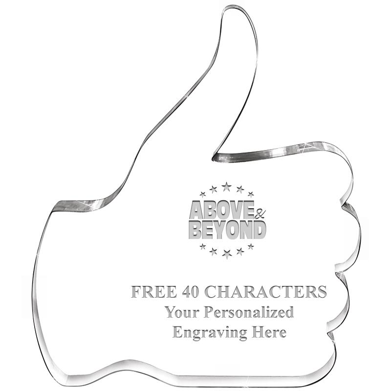 6" THUMBS UP ACRYLIC