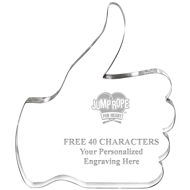 6" THUMBS UP ACRYLIC