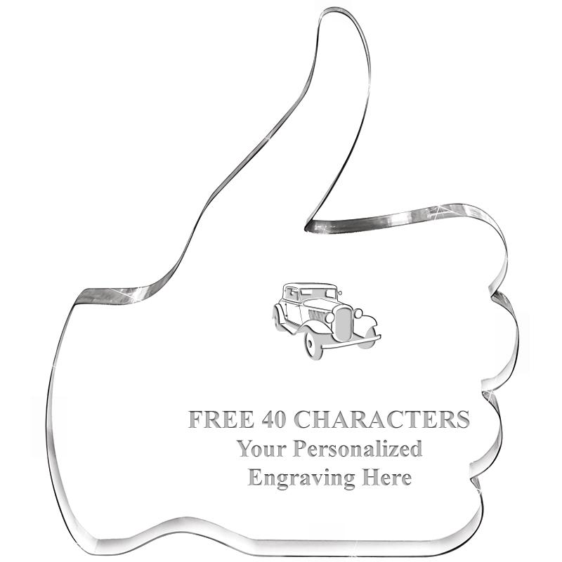 6" THUMBS UP ACRYLIC