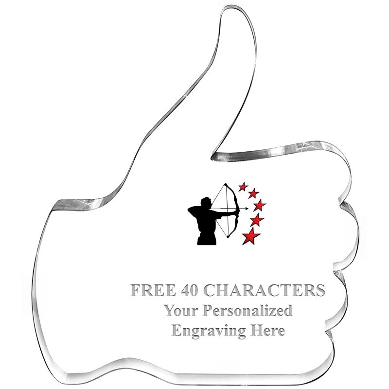 6" THUMBS UP ACRYLIC