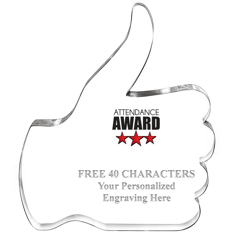 6" THUMBS UP ACRYLIC