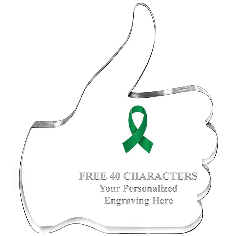 6" THUMBS UP ACRYLIC