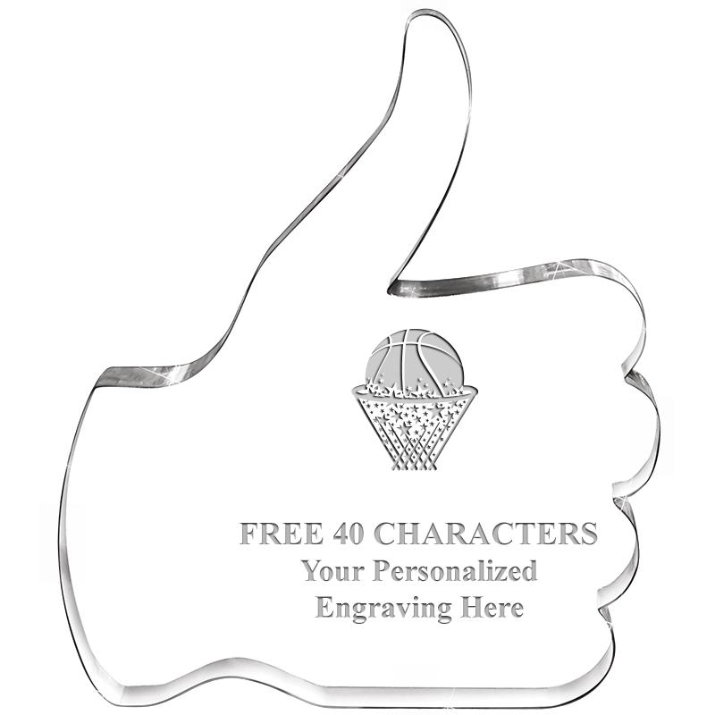 6" THUMBS UP ACRYLIC