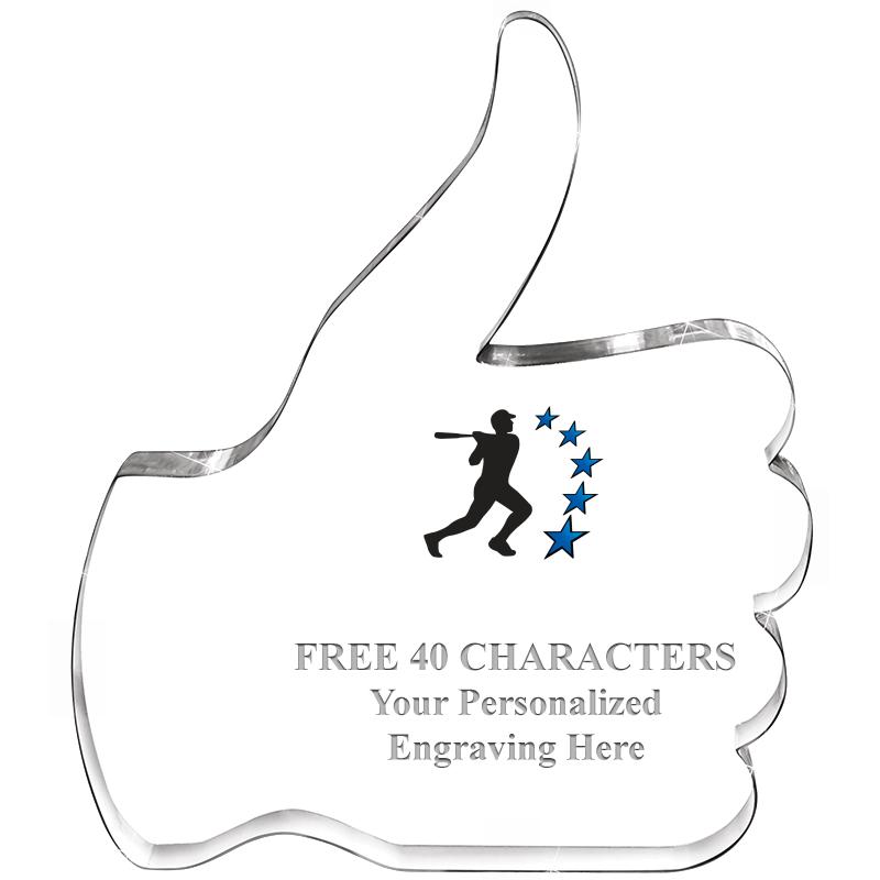 6" THUMBS UP ACRYLIC