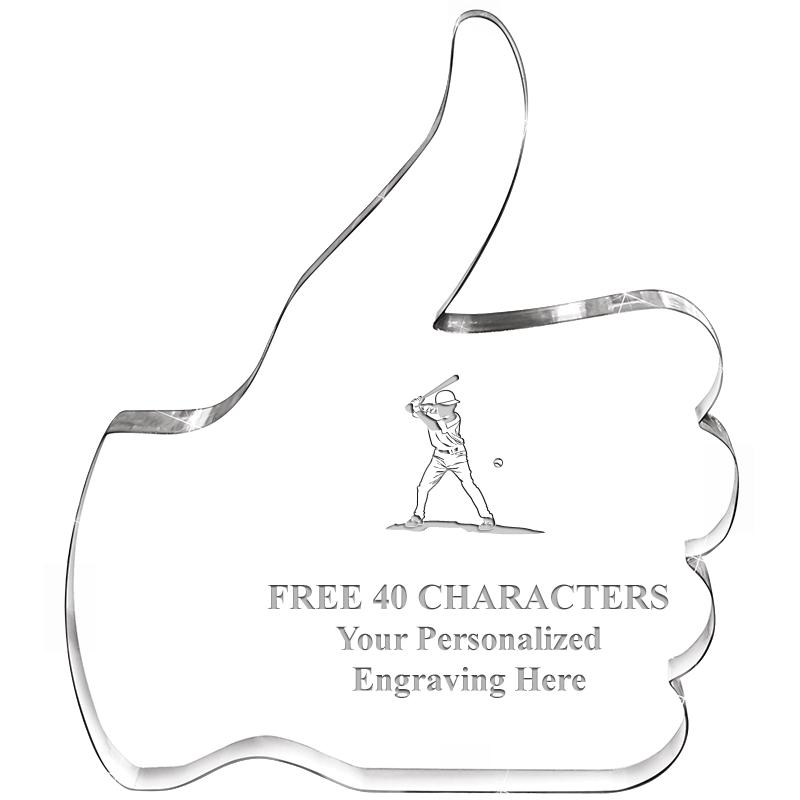 6" THUMBS UP ACRYLIC