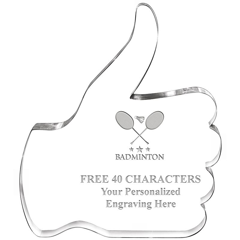 6" THUMBS UP ACRYLIC