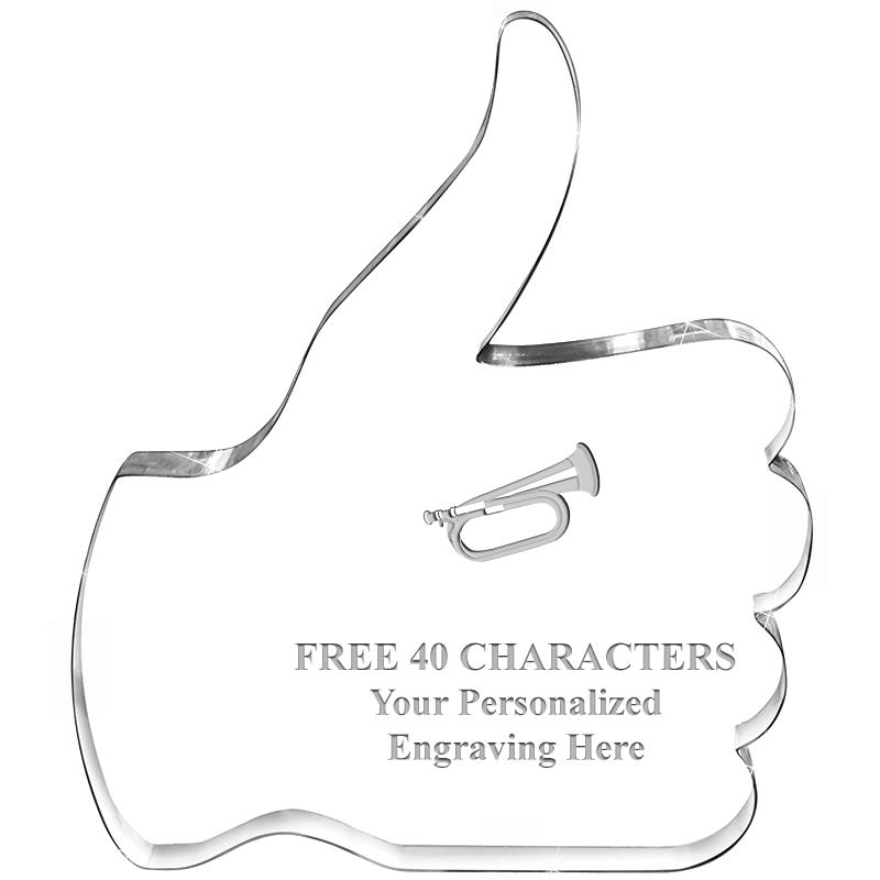 6" THUMBS UP ACRYLIC