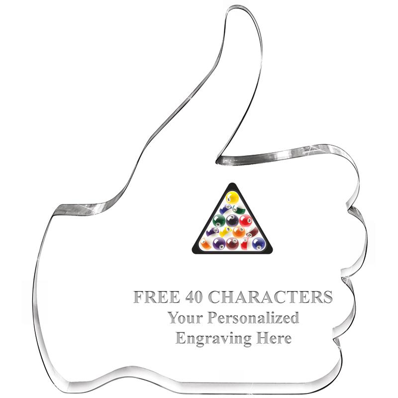 6" THUMBS UP ACRYLIC