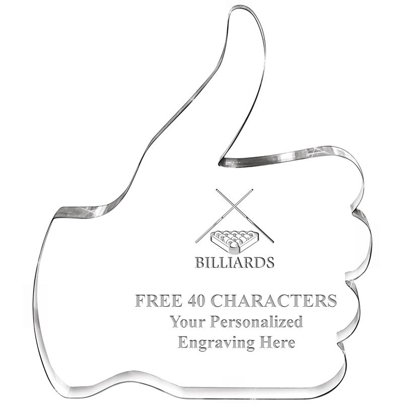 6" THUMBS UP ACRYLIC