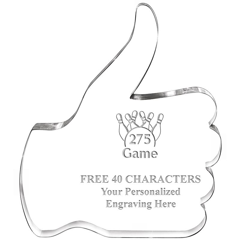 6" THUMBS UP ACRYLIC