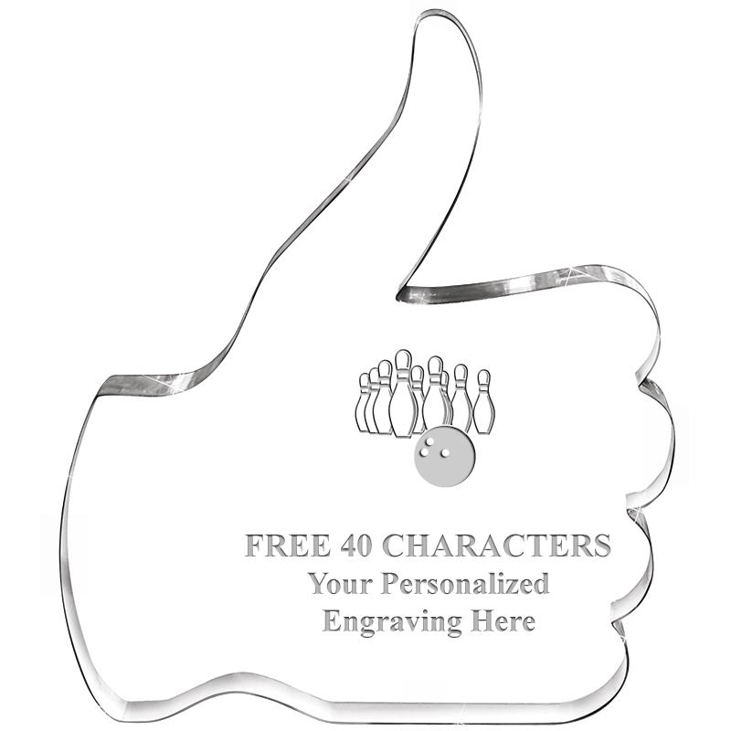 6" THUMBS UP ACRYLIC