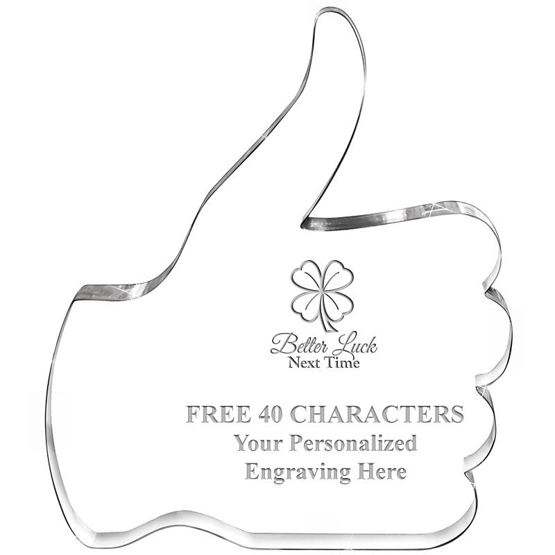 6" THUMBS UP ACRYLIC