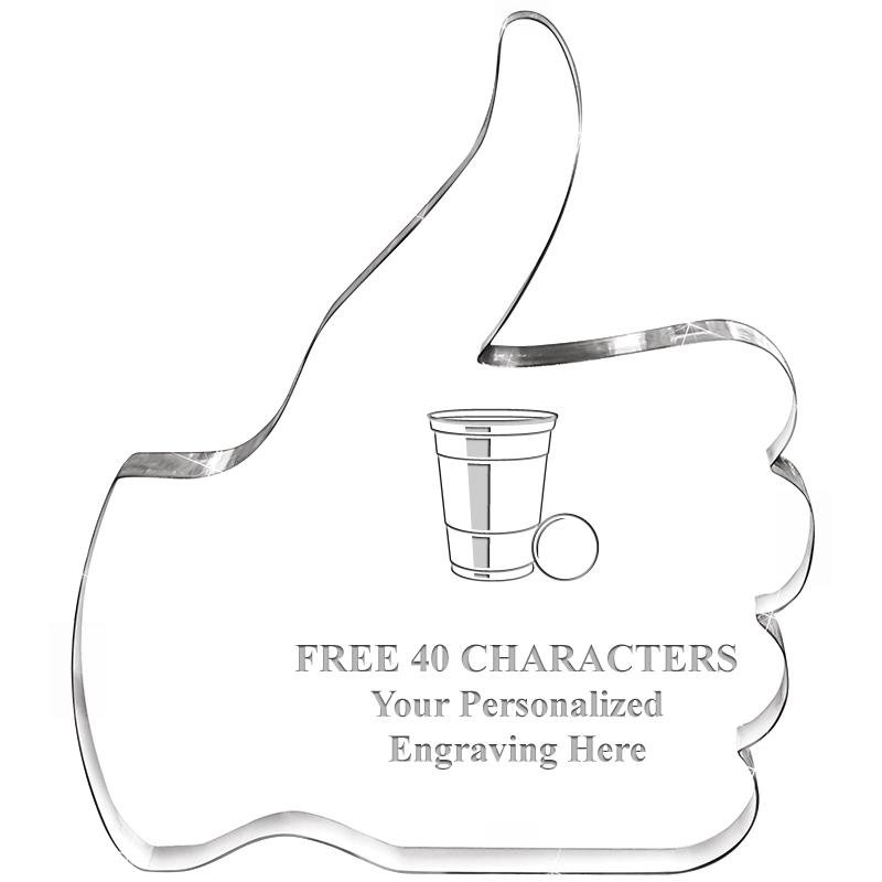 6" THUMBS UP ACRYLIC