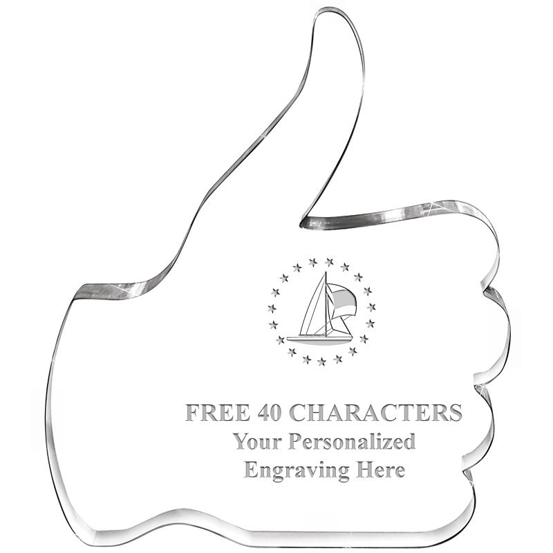 6" THUMBS UP ACRYLIC