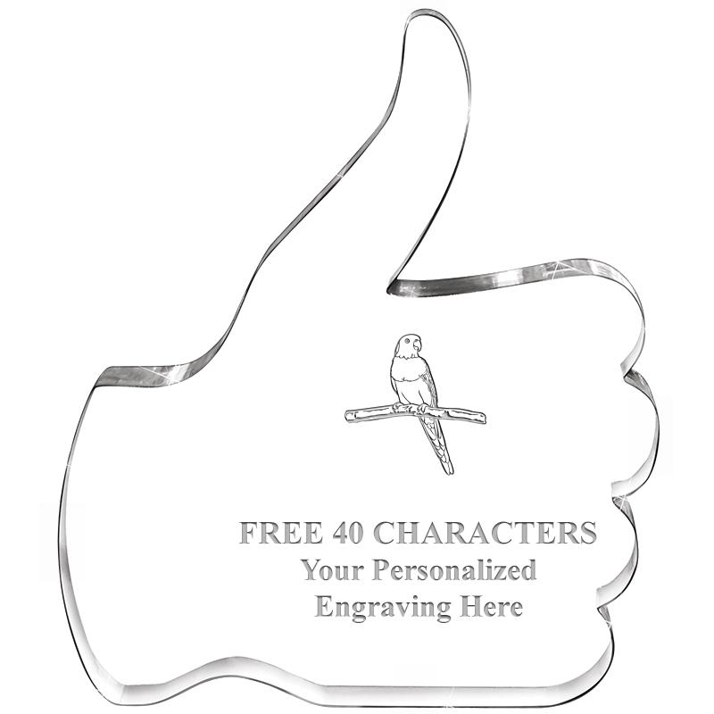 6" THUMBS UP ACRYLIC