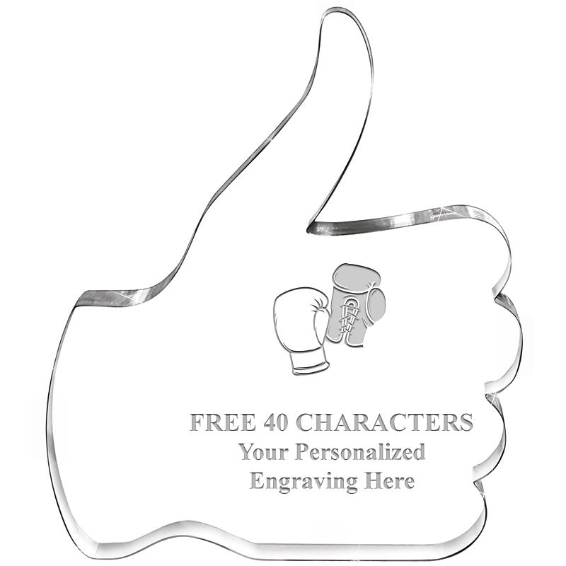 6" THUMBS UP ACRYLIC