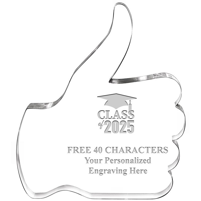 6" THUMBS UP ACRYLIC