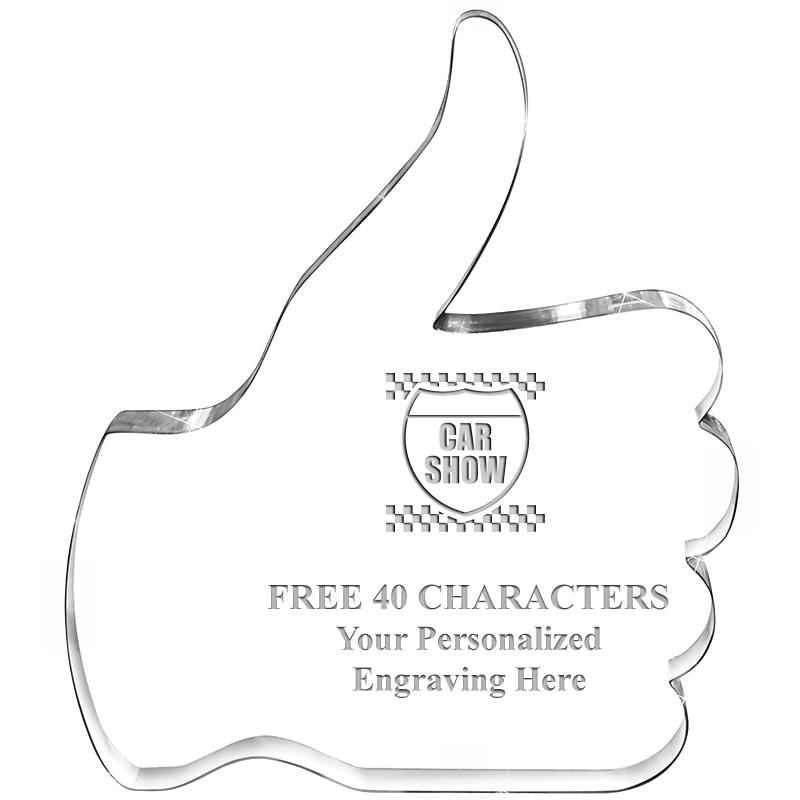 6" THUMBS UP ACRYLIC