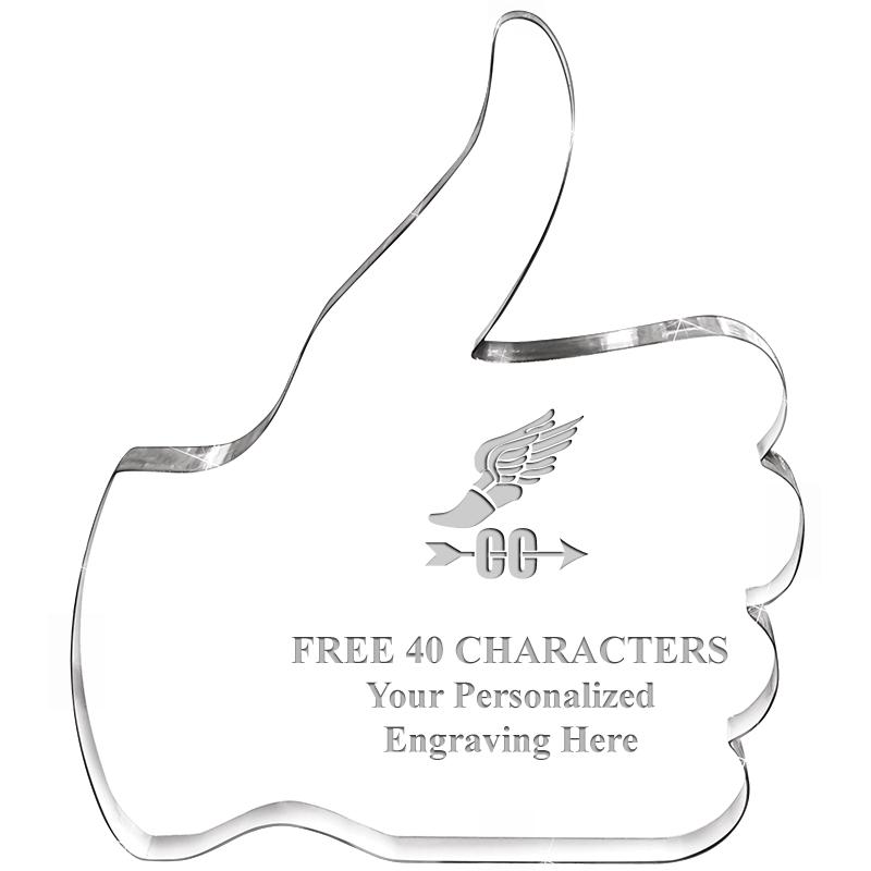 6" THUMBS UP ACRYLIC