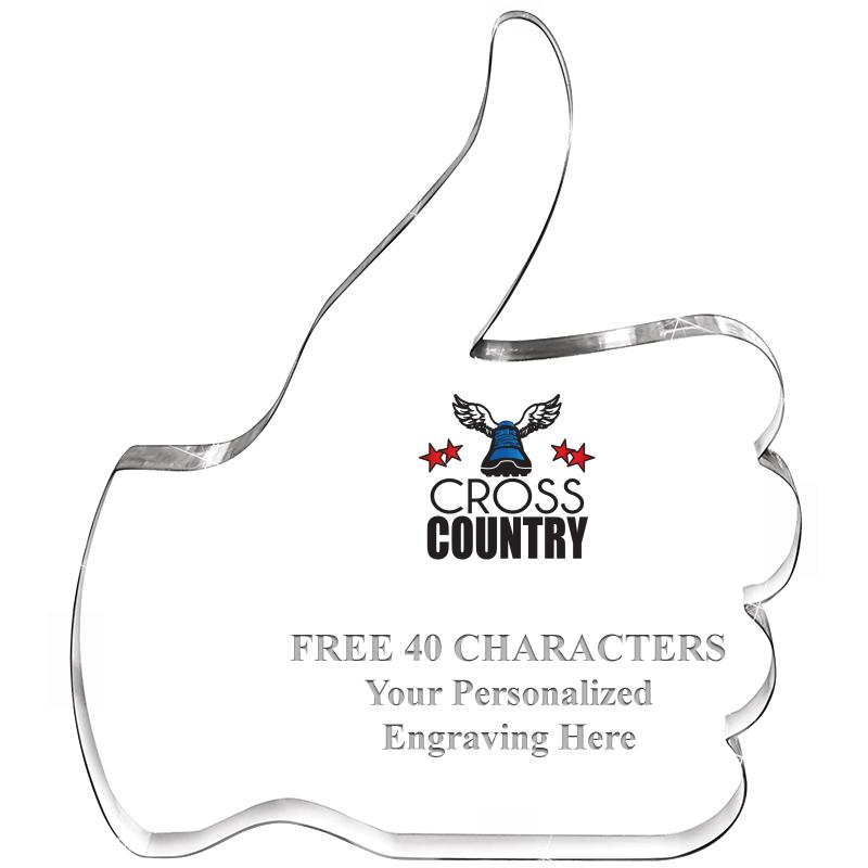 6" THUMBS UP ACRYLIC